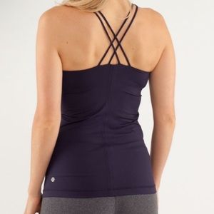 LULULEMON Free To Be Deep Purple Athletic Tank Top